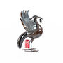 Liver Bird Medium Metal Sculpture, thumbnail 5 of 6