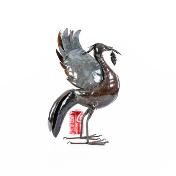 Liver Bird Medium Metal Sculpture, 5 of 6