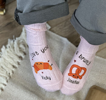 Brunch Lovers Personalised Snug Socks, 4 of 7