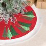 Wrap Around Fabric Christmas Tree Skirt, thumbnail 3 of 7