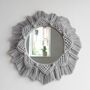 Macrame Boho Wall Mirror, thumbnail 4 of 5