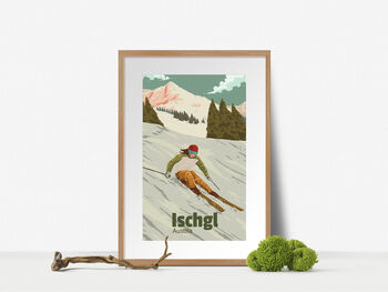 Ischgl Ski Resort Austria Travel Poster Art Ptint, 4 of 8