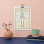 Personalised Skeleton Anatomy Print, thumbnail 2 of 6