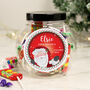 Personalised Santa Christmas Sweet Jar – Stocking Filler, thumbnail 1 of 4