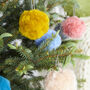Christmas Bauble Pompom Craft Kit Pastels, thumbnail 3 of 5