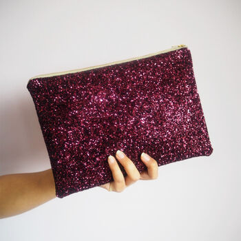 Sparkly Glitter Clutch Bag, 5 of 10
