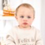 Personalised Embroidered Bear 'One' First Birthday Sweatshirt Jumper, thumbnail 1 of 9