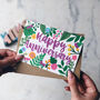 Colourful 'Happy Anniversary' Card, thumbnail 1 of 3