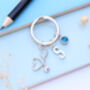 Personalised Stethoscope Keyring Veterinary Gift, Doctor, Nurse Keyring Graduation, thumbnail 3 of 6