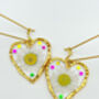 Heart Earrings With Daisies In Gold Or Silver, thumbnail 2 of 11