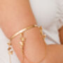 Bohemian Butterfly Gold Plated Upper Arm Cuff, thumbnail 1 of 8