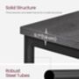 Three Tier Sofa Side Table With Steel Frame, thumbnail 2 of 10