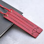 Personalised Leather Bookmark Set Valentine's Gift For Him And Her, thumbnail 6 of 11