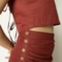 Draped Wrap Around Skirt, thumbnail 2 of 2