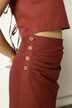 Draped Wrap Around Skirt, 2 of 2