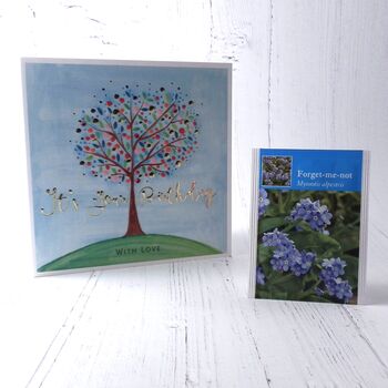 Happy Birthday Card And Seeds Gift: Flower Tree, 3 of 7