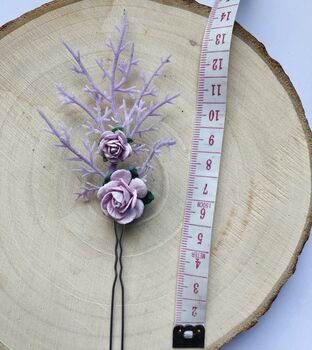 Lilac Flower Hair Pin, 3 of 4