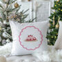 Cherry Christmas Pudding Cushion, thumbnail 3 of 5