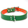 Double Trouble Wide Leather Dog Collar, thumbnail 6 of 8