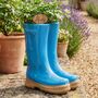 Personalised Blue Wellington Boots Planter Gift, thumbnail 3 of 9
