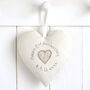Personalised 25th Silver Wedding Anniversary Heart Gift, thumbnail 8 of 11