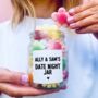 Personalised Sweet Filled Date Night Jar, thumbnail 1 of 6