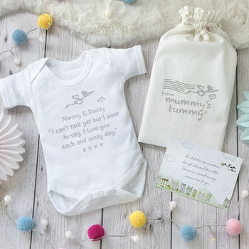 Surprise Message From The Bump, Pregnancy Gift, Expecting Parents, 8 of 11