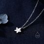 Tiny Plumeria Flower Pendant Necklace, thumbnail 3 of 11