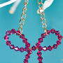 Hot Pink Crystal Bow Tree Decoration, thumbnail 3 of 4