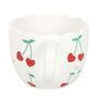 Cherry Scalloped White Mug, thumbnail 5 of 5