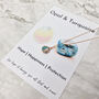 18k Rose Gold Vermeil Plated Opal And Turquoise Chain, thumbnail 3 of 4