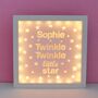Personalised Twinkle Twinkle Little Star Box Light, thumbnail 10 of 12