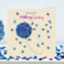 Mothering Sunday Butterfly Blue Hydrangea Card, Not 3D, thumbnail 1 of 12