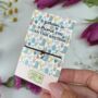 Gardener Wish Bracelet With Silver Charm – Gift For Garden Lovers With Floral Garden Quote Card, thumbnail 2 of 6