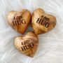 A Little Hug, Tiny Hug Token, Olive Wood, thumbnail 4 of 6