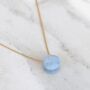 Blue Opal Teardrop October Birthstone Necklace, Gold, thumbnail 2 of 6