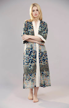 Geisha Organic Cotton Kimono Dressing Gown, 8 of 10
