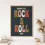 Rock N Roll Star Wall Print, thumbnail 1 of 4