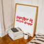Together In Electric Dreams Giclée Art Print, thumbnail 1 of 2