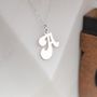 Solid Silver 'Groovy' Letter Charm Necklace, thumbnail 1 of 11