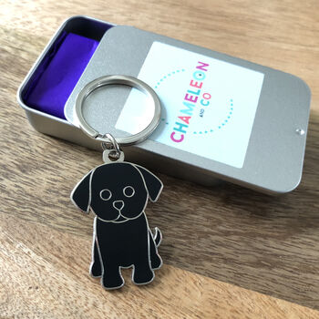 Labrador Puppy Keyring Or Bag Charm, 2 of 10