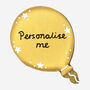 Biscuiteers Personalised Hand Iced New Year Balloon Letterbox Biscuit Gift, thumbnail 2 of 3