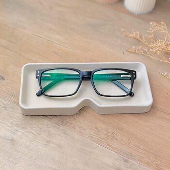 Grey Glasses Holder, Eye Glass Tray And Eyewear Case, 7 of 9