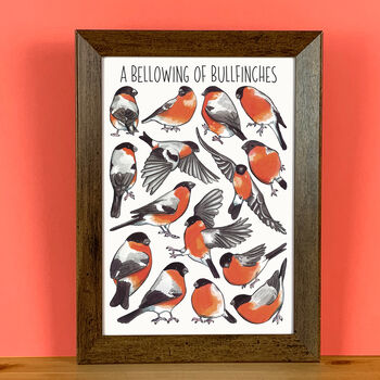 Bullfinches Watercolour Greeting Card, 8 of 8