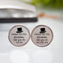 Personalised Father Of The Groom Cufflinks And Gift Box, thumbnail 4 of 4