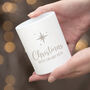 Personalised Christmas Star Glass Candle Holder, thumbnail 4 of 8
