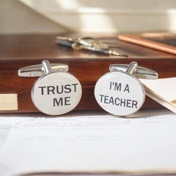 Personalised Teacher's Gift Cufflinks, 2 of 7