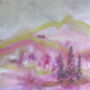 Hinterland Abstract Landscape Painting Canvas Print, thumbnail 2 of 2