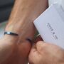 Navy Personalised Cuff Bracelet, thumbnail 5 of 5