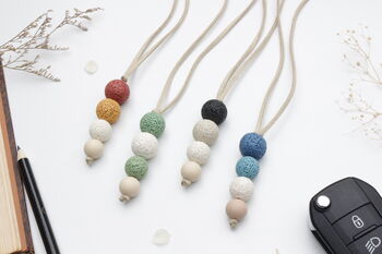 Car Lava Rock Oil Diffuser Car Air Freshener, 4 of 11